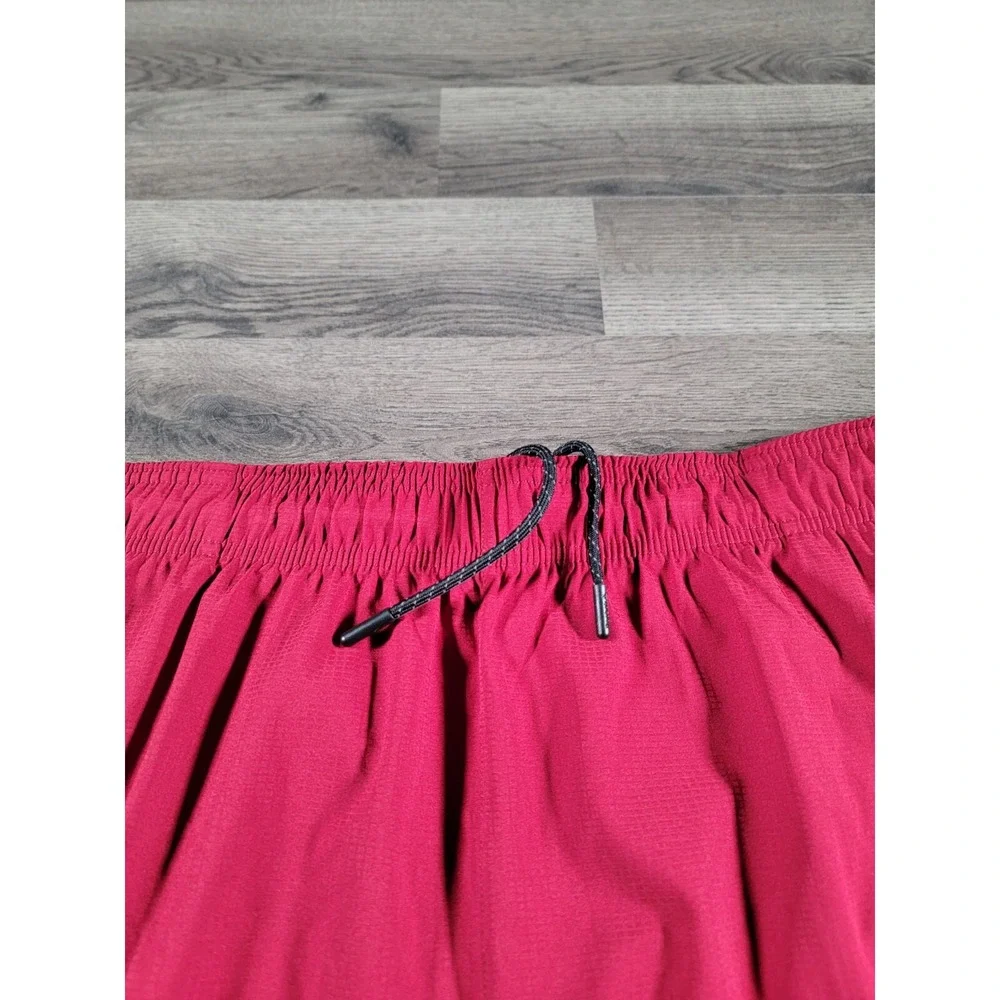 Reebok Mens Active Workout Woven Shorts Size 3XL Red Elastic Waist Stretchy NWT